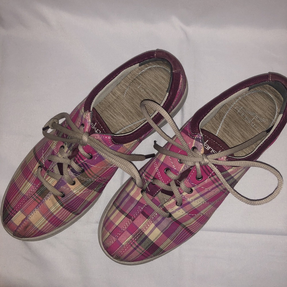 Dansko Women's Madras Shoes Sneakers Walking Plaid Multicolor Size 40 US 9.5/10